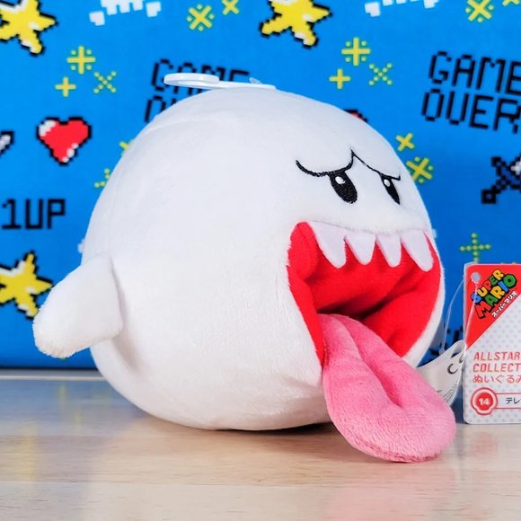 Super Mario All Star Collection Boo 5" #14 Nintendo Little Buddy Plush NWT - Picture 2 of 11